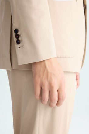 Cotton Twill Relaxed Fit Suit Jacket Purificacion Garci Suits And Blazers Stone Men - Image 3