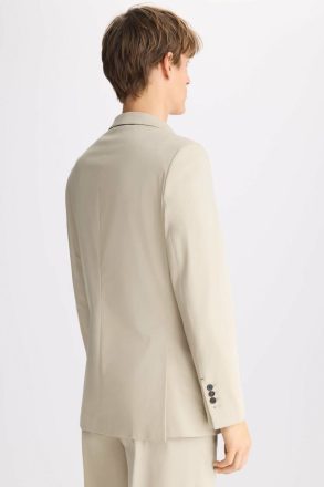 Cotton Twill Relaxed Fit Suit Jacket Purificacion Garci Suits And Blazers Stone Men - Image 4