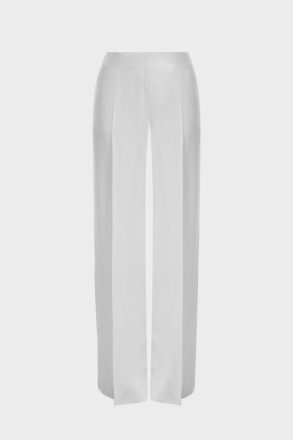 Crepe Wide-Leg Trousers Trousers Ecru Purificacion Garci Women - Image 5