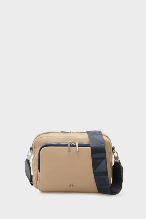 Crossbody Bags Purificacion Garci Beige Nylon Cross Body Bag Women