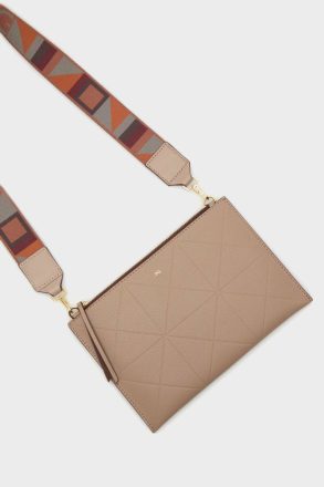 Crossbody Bags Purificacion Garci Taupe Women Tándem Crossbody Bag - Image 4
