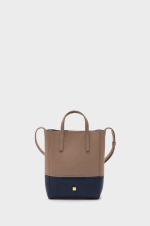 Crossbody Bags Purificacion Garci Twin Shoulder Bag Beige/Navy Women - Image 4