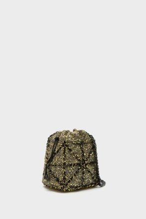 Crossbody Bags Women Gold Purificacion Garci Homenaje Acolchado Bucket Bag - Image 2