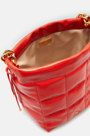 Crossbody Bags Women Purificacion Garci Homenaje Acolchado Bucket Bag Mandarine - Image 3