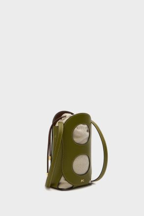 Crossbody Bags Women Purificacion Garci Ocho Bucket Bag Light Khaki Green - Image 2