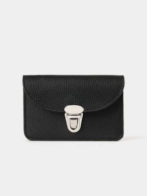 Crossbody Cambridge Satchel The Small Push Lock Purse - Black Madras Grain Women