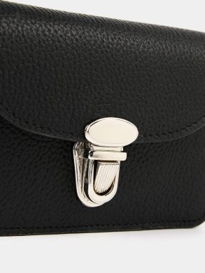 Crossbody Cambridge Satchel The Small Push Lock Purse - Black Madras Grain Women - Image 3