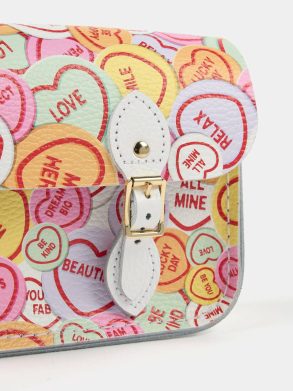 Crossbody Cambridge Satchel Women The Little One - Love Hearts Print - Image 5