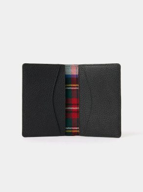 Crossbody The Double Credit Card Holder - Black With Tartan Madras Grain Cambridge Satchel Women - Image 2
