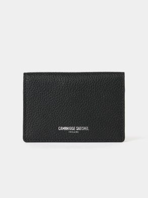 Crossbody The Double Credit Card Holder - Black With Tartan Madras Grain Cambridge Satchel Women