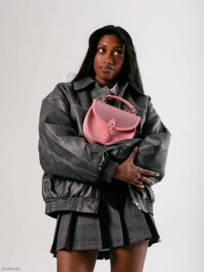 Crossbody The Isla - Popular Pink Celtic With Pink Glitter Cambridge Satchel Women - Image 2