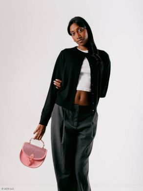 Crossbody The Isla - Popular Pink Celtic With Pink Glitter Cambridge Satchel Women - Image 3