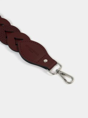 Crossbody The Plaited Shoulder Strap - Oxblood & Oxblood Celtic Grain Women Cambridge Satchel - Image 2