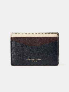Crossbody Women Cambridge Satchel The Card Case - Bordeaux, Midnight & Clay Madras Grain