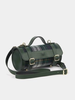 Crossbody Women The Mini Bowls Bag - Racing Green Celtic Grain & Campbell Tartan Cambridge Satchel - Image 2