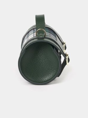 Crossbody Women The Mini Bowls Bag - Racing Green Celtic Grain & Campbell Tartan Cambridge Satchel - Image 5