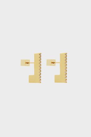 Crystal Purificacion Garci Women Radiant Earrings Gold/Crystal