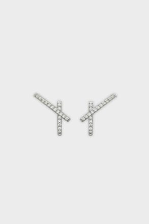 Crystal Purificacion Garci Women Silver Radiant Earrings