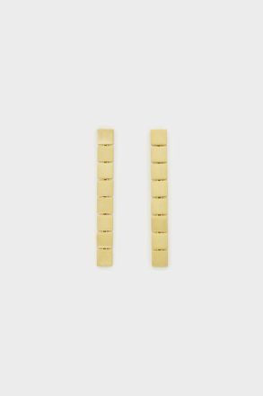 Cube Drop Earrings Women Icons Purificacion Garci Gold