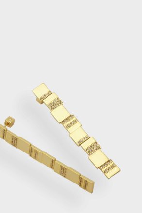 Cubo Drop Earrings Icons Purificacion Garci Gold Women - Image 2