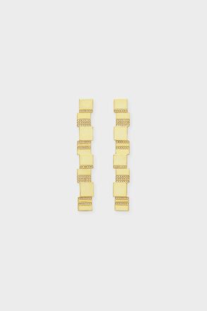 Cubo Drop Earrings Icons Purificacion Garci Gold Women