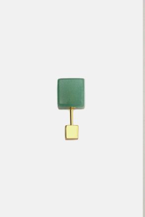 Cubo Earrings Earrings Gold/Jade Purificacion Garci Women - Image 3