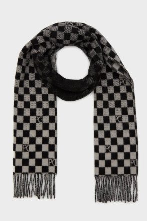 Cubo Wool Scarf Women White/Black Purificacion Garci Scarves - Image 2