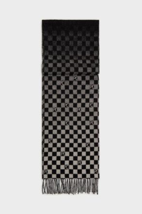 Cubo Wool Scarf Women White/Black Purificacion Garci Scarves