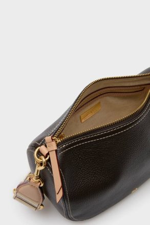 Dark Brown Crossbody Bags Combinación Única Crossbody Bag Purificacion Garci Women - Image 3