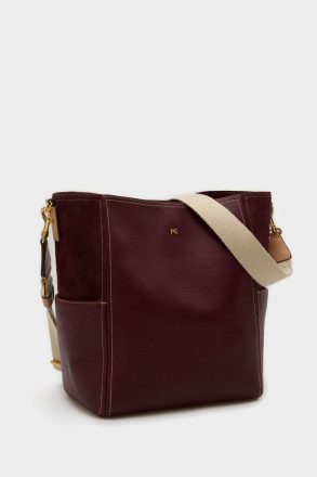 Dark Red Combinación Única Shoulder Bag Purificacion Garci Shoulder Bags Women - Image 2