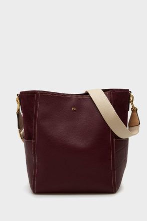 Dark Red Combinación Única Shoulder Bag Purificacion Garci Shoulder Bags Women
