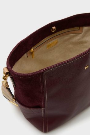 Dark Red Combinación Única Shoulder Bag Purificacion Garci Shoulder Bags Women - Image 3