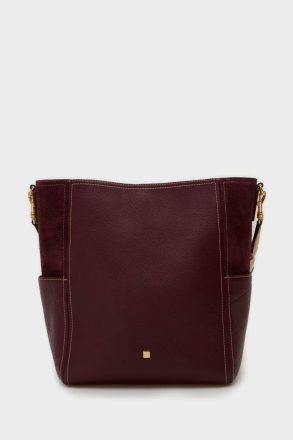 Dark Red Combinación Única Shoulder Bag Purificacion Garci Shoulder Bags Women - Image 4