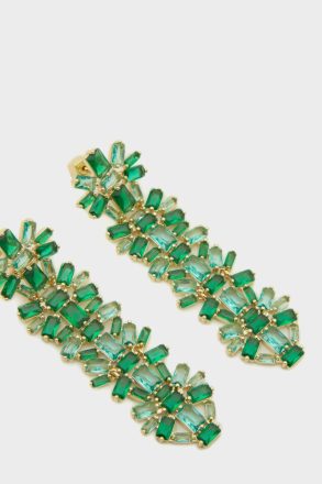 Earrings Women Green Purificacion Garci Rectangles Drop Earrings - Image 2