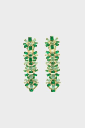 Earrings Women Green Purificacion Garci Rectangles Drop Earrings