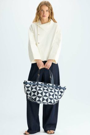Ecru Jackets Women Origami-Quilted Nylon Stretch Knit Wrap Jacket Purificacion Garci - Image 4