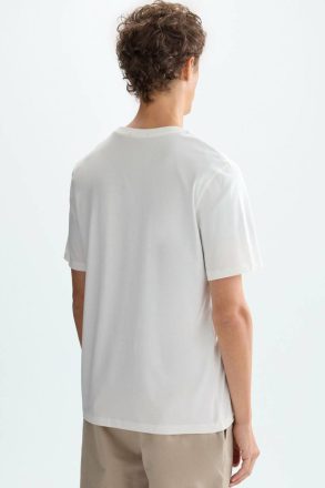 Ecru Pg Lines Print T-Shirt T-Shirts Purificacion Garci Men - Image 3