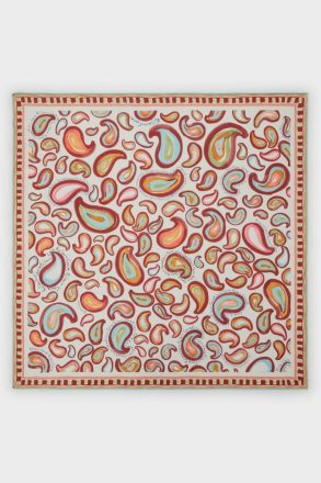 Ecru Women Purificacion Garci Scarves Purimecios 90 Silk Scarf