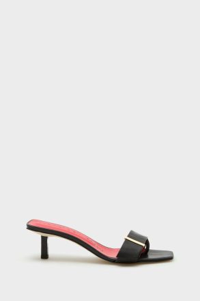 Evening Purificacion Garci Obi Leather 45 Sandals Women Black