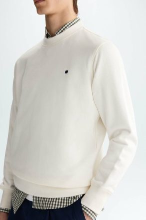 Fleece Sweatshirt Men Swimwear White Purificacion Garci - Image 2