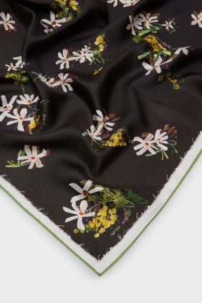 Florigami 53 Silk Bandana Black Scarves Women Purificacion Garci - Image 2
