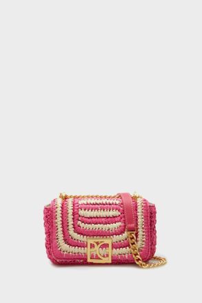 Fuchsia Purificacion Garci Women Shoulder Bags Homenaje Acolchado Crossbody Bag