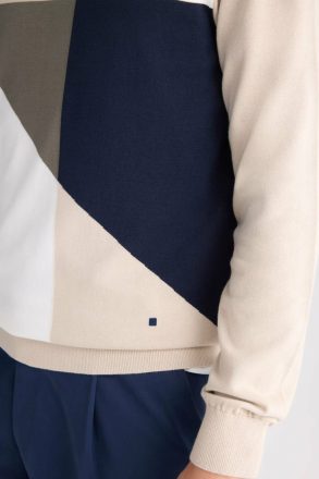 Geometry Pima Cotton Sweater Sweatshirts Gris Piedra/Multicolor Men Purificacion Garci - Image 2