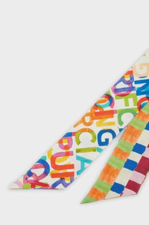 Ginza Silk Skinny Multicolor Women Purificacion Garci Scarves - Image 2