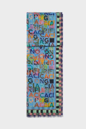 Ginza Wool Scarf Purificacion Garci Scarves Women Blue