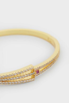 Gold/Crystal Crystal Purificacion Garci Radiant Bracelet Women - Image 2