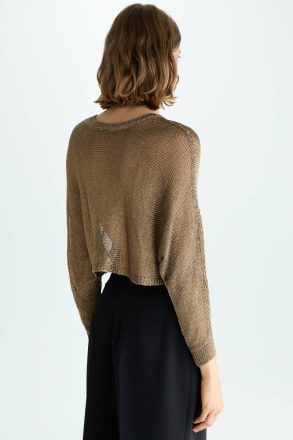 Gold Purificacion Garci Metallic Multi-Position Oversize Jacket Evening Women - Image 3