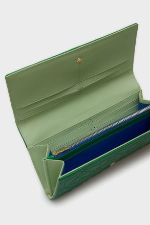 Grass Green Women Large Wallets Purificacion Garci Homenaje Acolchado American Wallet - Image 2
