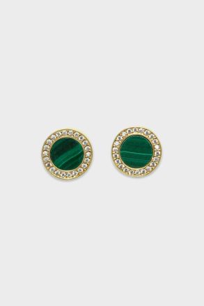 Green/Gold Purificacion Garci Earrings Moonlight Earrings Women