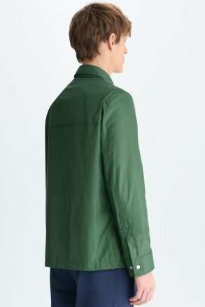 Green Pockets Technical Nylon Overshirt Purificacion Garci Outerwear Men - Image 3